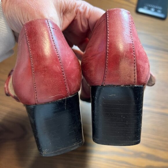 Vintage Hush Puppies Mary Jane Red - Picture 5 of 8